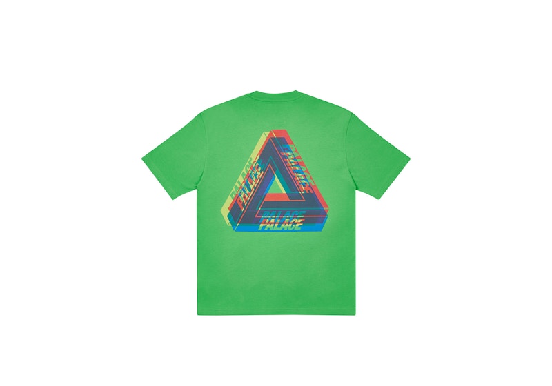 Palace Tri-Ferg Colour Blur T-shirt Light Lime Men's - FW20 - US