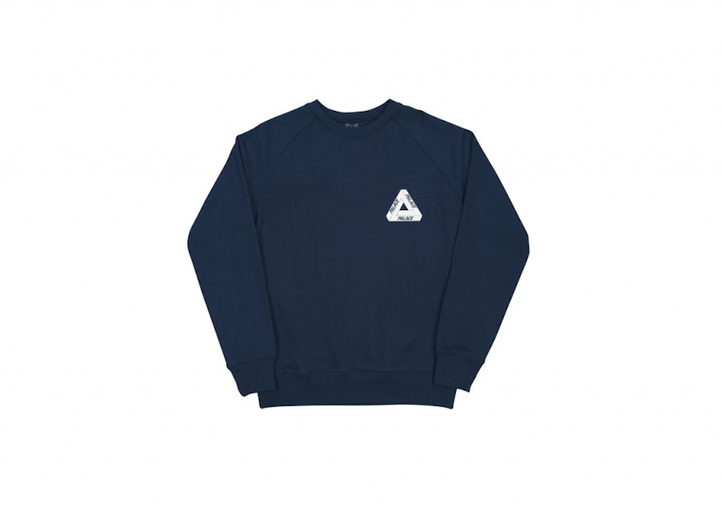 Palace Tri-Ferg Crew Navy Men's - Autumn 2015 - US