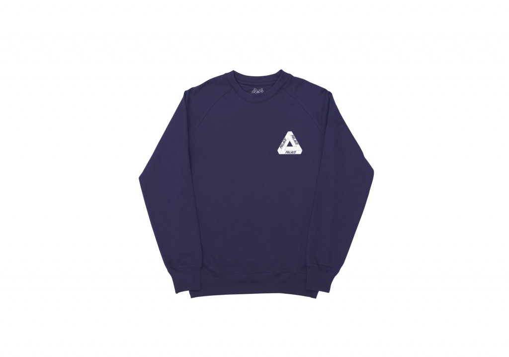 Palace Tri-Ferg Crew Purple Men's - Autumn 2015 - US