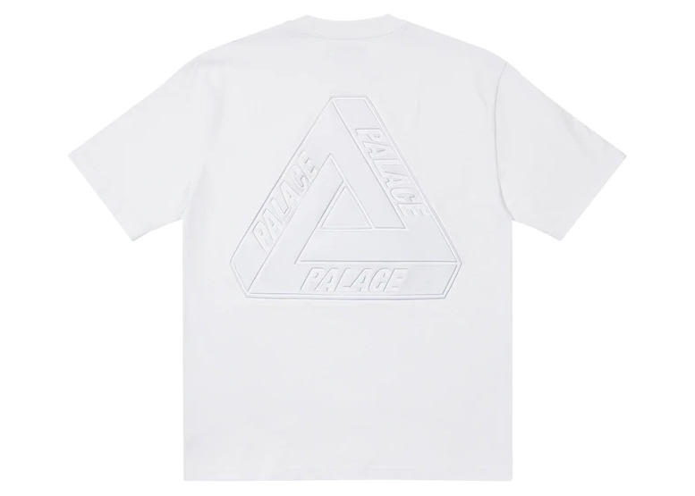 Palace Tri-Ferg Embossed T-shirt White Men's - SS22 - US