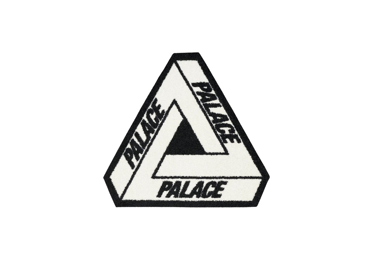 Palace Tri-Ferg Floor Mat Black/White