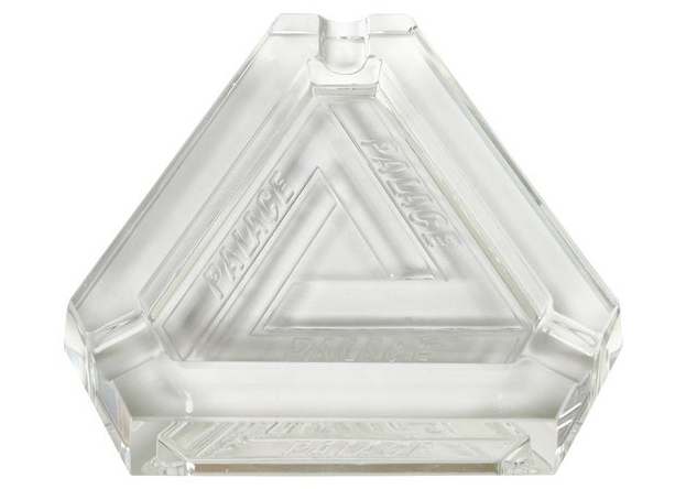 Palace Tri-Ferg Glass Ashtray Clear - FW21 - JP