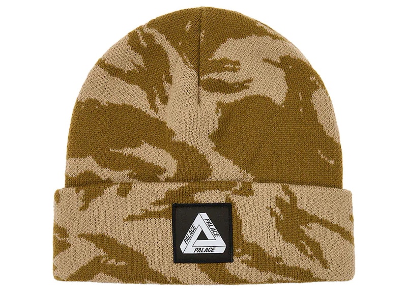 Palace Tri-Ferg Patch Beanie Desert DPM Camo - FW23 - JP