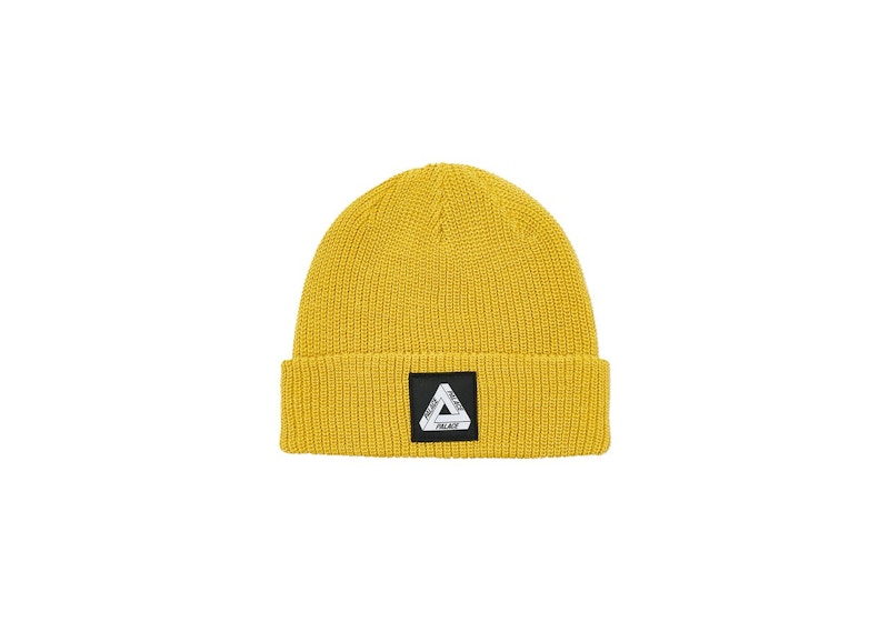 Palace Tri-Ferg Patch Beanie Gold - FW20 - US