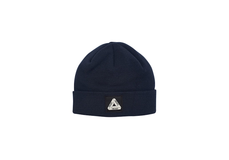 Pre-owned Palace Tri Ferg Patch Beanie In Navy Blue