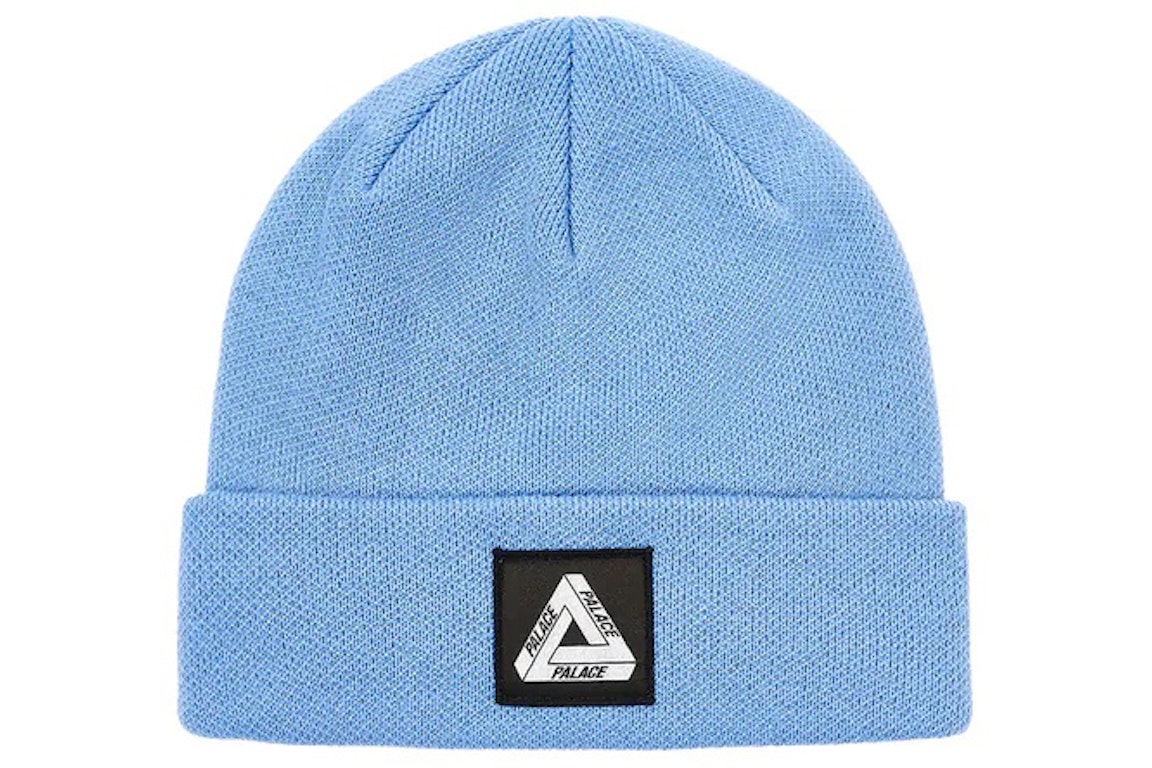 Pre-owned Palace Tri-ferg Patch Beanie (ss23) Flexy Blue