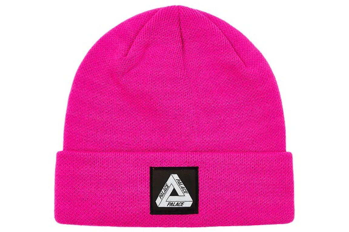 Pre-owned Palace Tri-ferg Patch Beanie (ss23) Pink