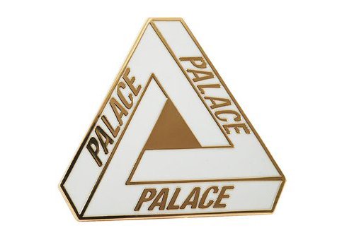 Palace Tri-Ferg Pin Badge White - SS21 - US