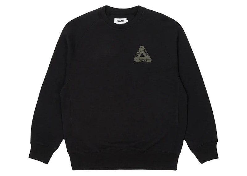 Palace Tri-Ferg Slub Crew Black メンズ - FW22 - JP