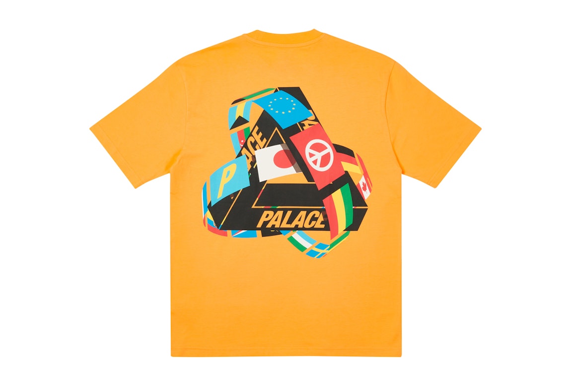 Pre-owned Palace Tri-flag T-shirt Orange