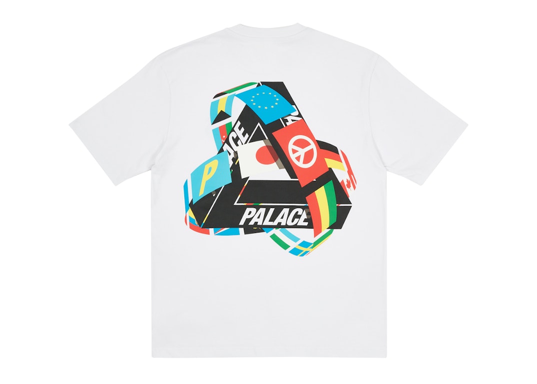 Pre-owned Palace Tri-flag T-shirt White