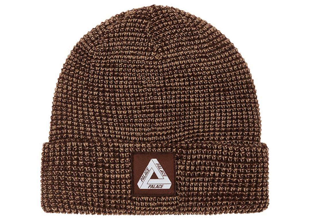 Pre-owned Palace Tri-freg Patch Beanie Brown