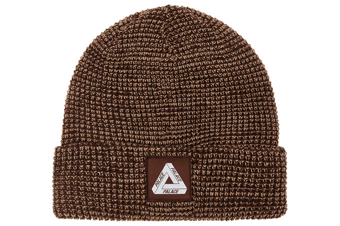 Pre-owned Palace Tri-freg Patch Beanie Brown