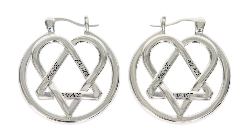 Pre-owned Palace Men's Trigram Earring In Silver