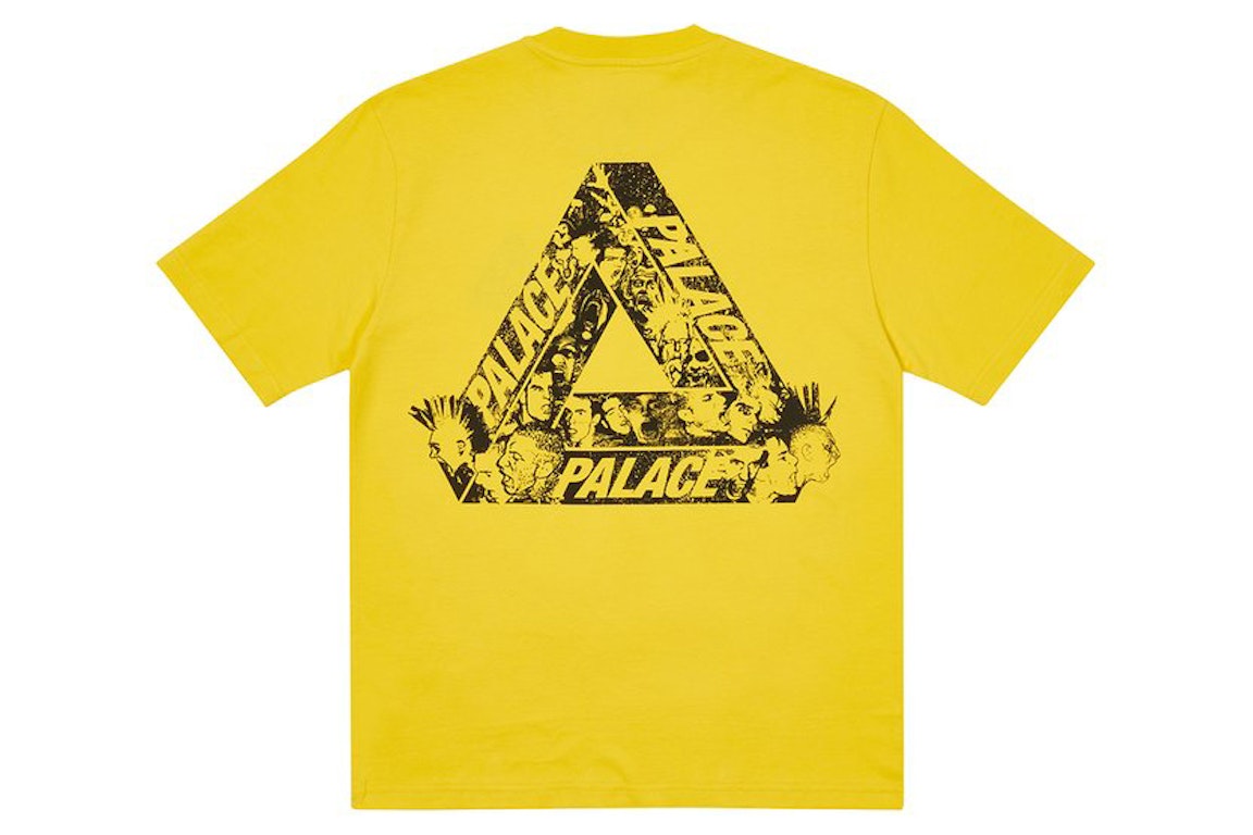 Pre-owned Palace Tri-heads T-shirt Yellow