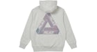 Palace Tri-Lenticular Hood Grey Marl