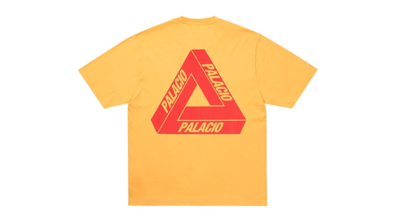 Pre-owned Palace Men's Tri Lingual T-shirt In Yellow