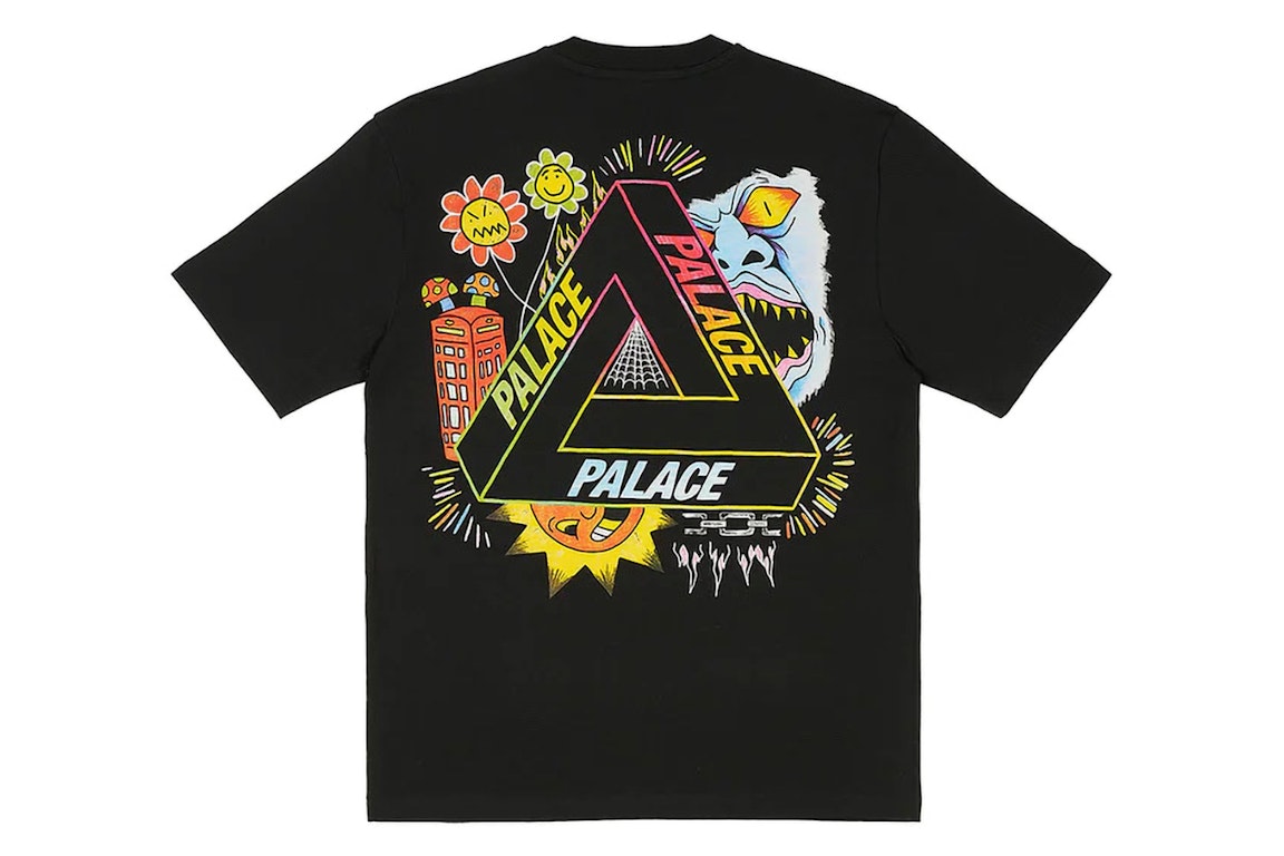 Pre-owned Palace Tri-lottie T-shirt Black