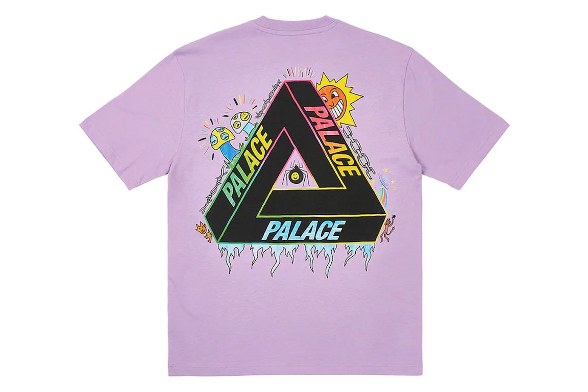 Pre-owned Palace Tri-lottie T-shirt Light Purple