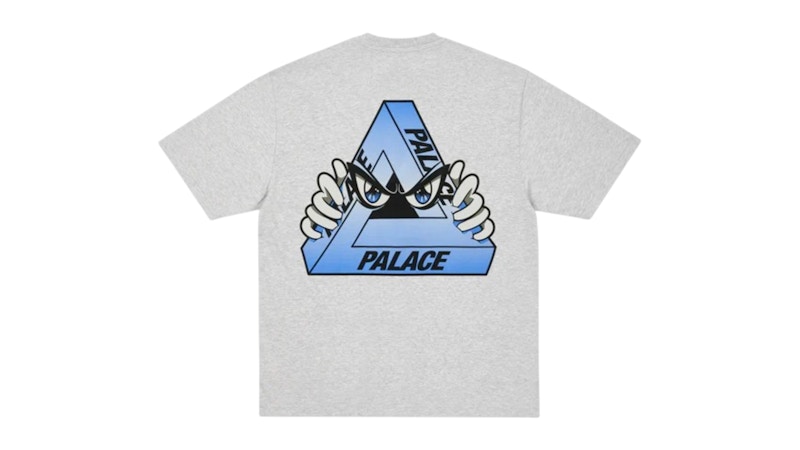 Palace Tri-Peek T-Shirt Grey Marl Men's - FW25 - GB Palace Tri-Peek T-Shirt Grey Marl Men's - FW25 - GB