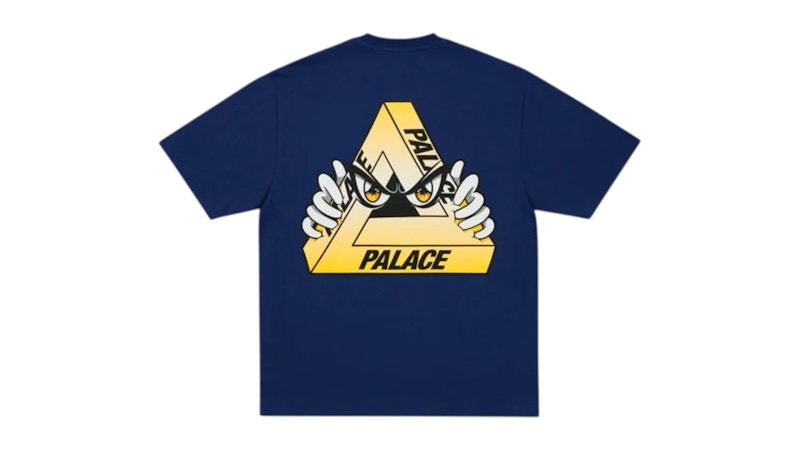 Palace Tri-Peek T-Shirt Navy Men's - FW25 - GB
