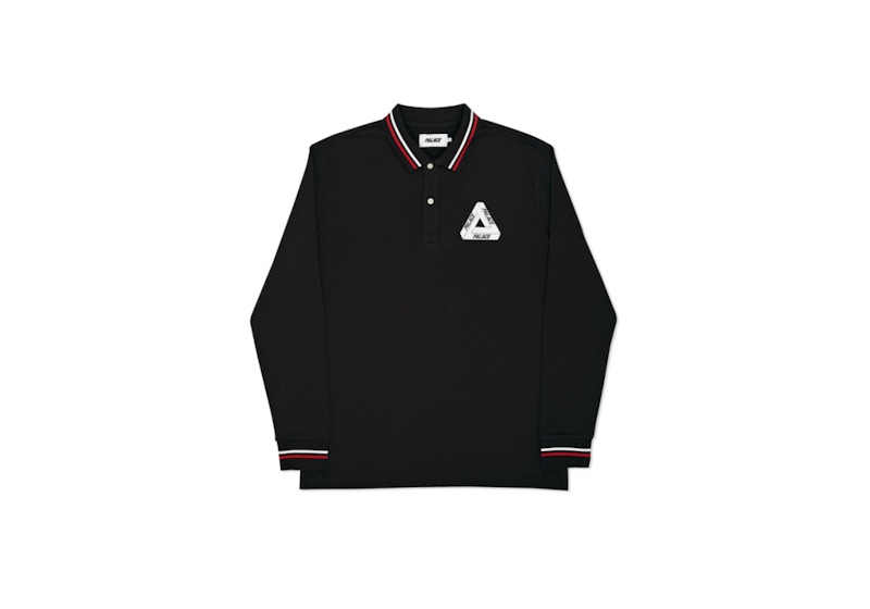 Palace Tri Polo Longsleeve Black Men's - Ultimo 2016 - US