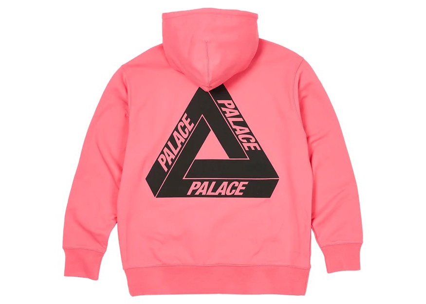 Palace Tri-Puff Print Zip Hood Pink