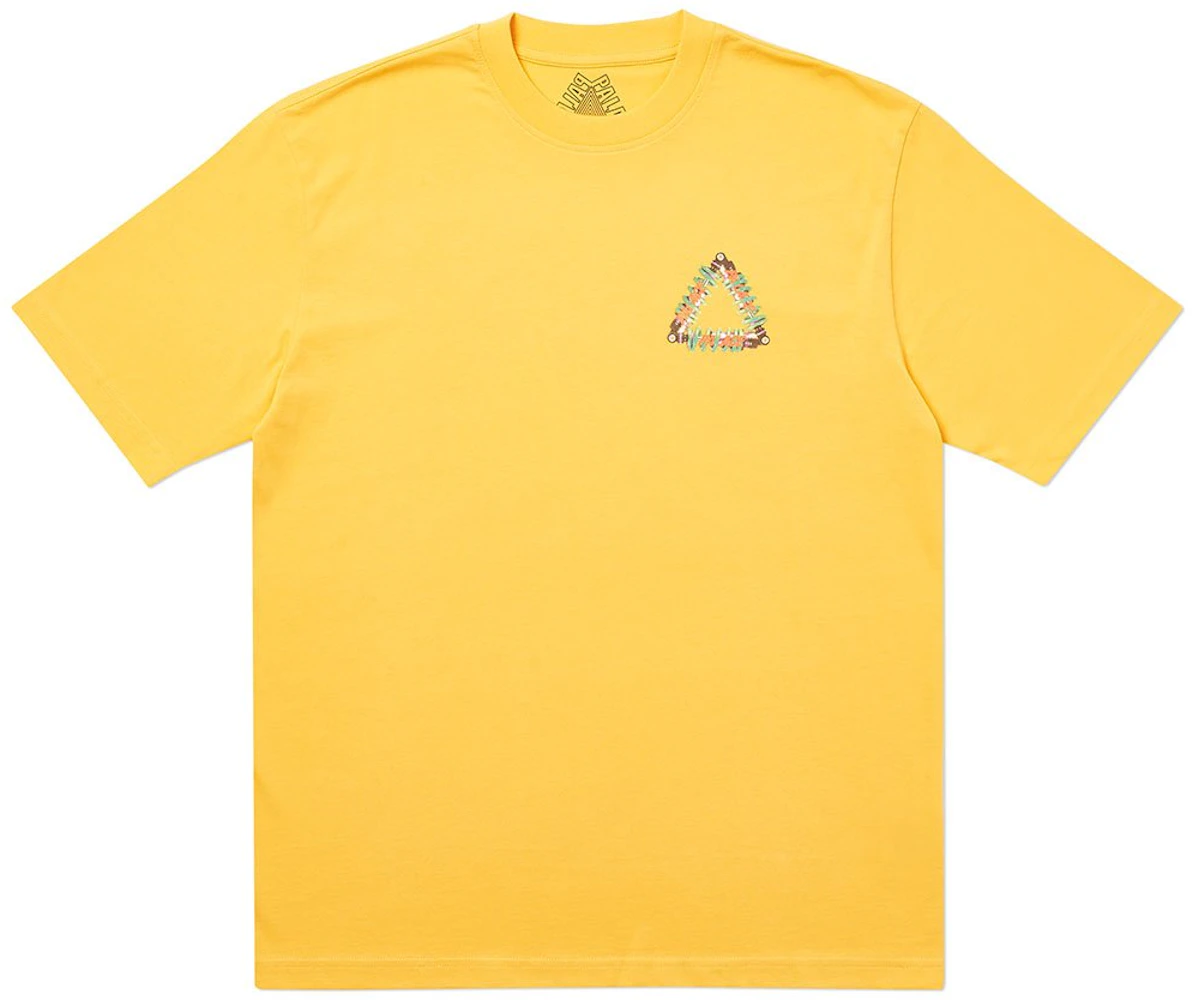 Palace Tri-Pumping T-Shirt Yellow Men's - SS20 - US
