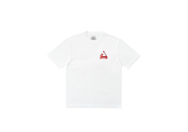 Palace Tri Shadow T Shirt White Red