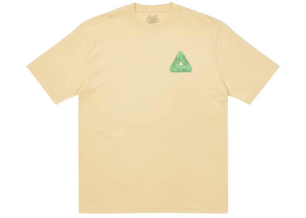 Pre-owned Palace Tri-slime T-shirt Yellow