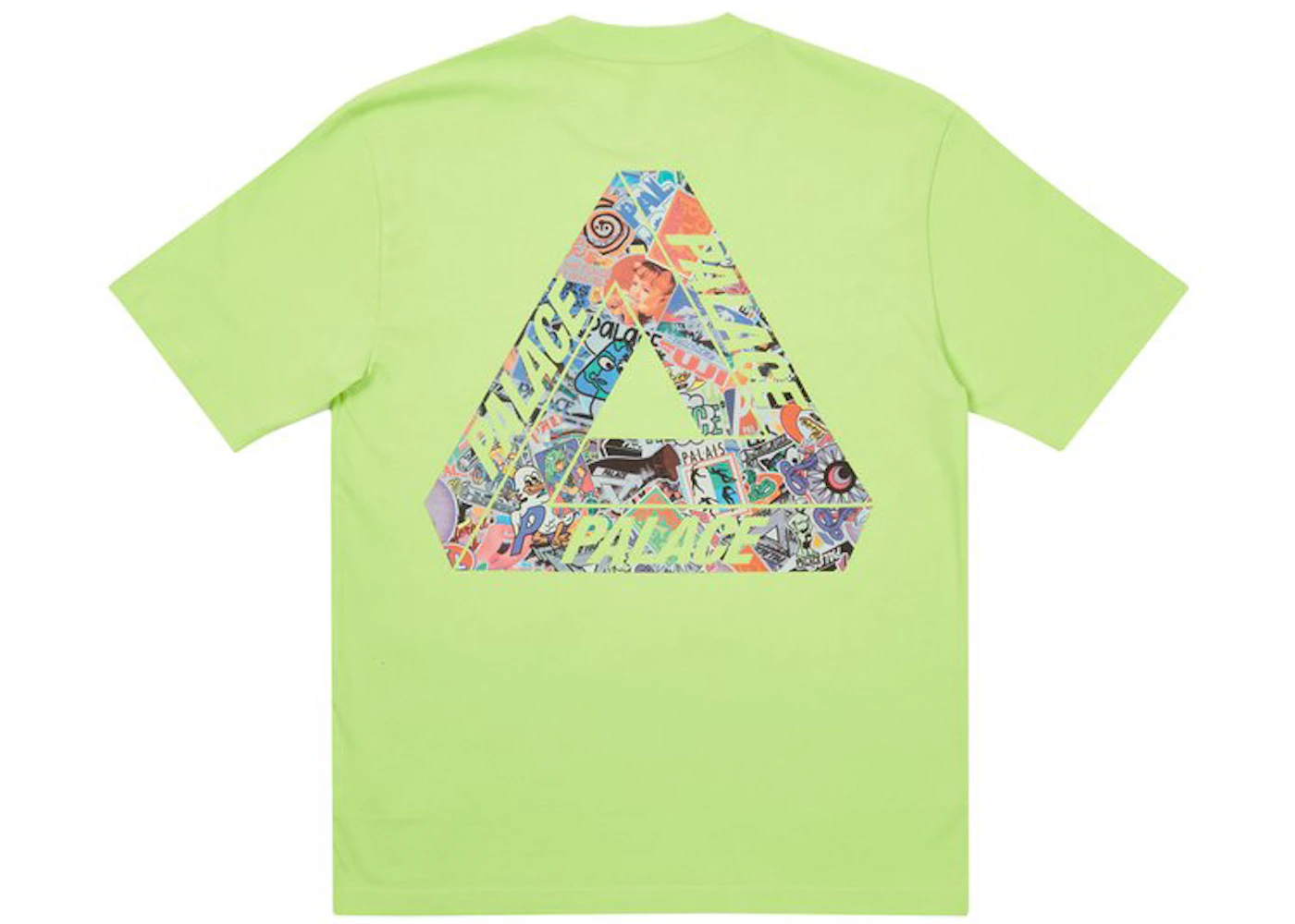 Palace Tri-Sticker Pack T-shirt Light Lime Men's - FW21 - US