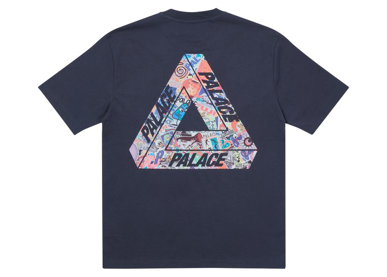 Palace Tri-Sticker Pack T-shirt Navy