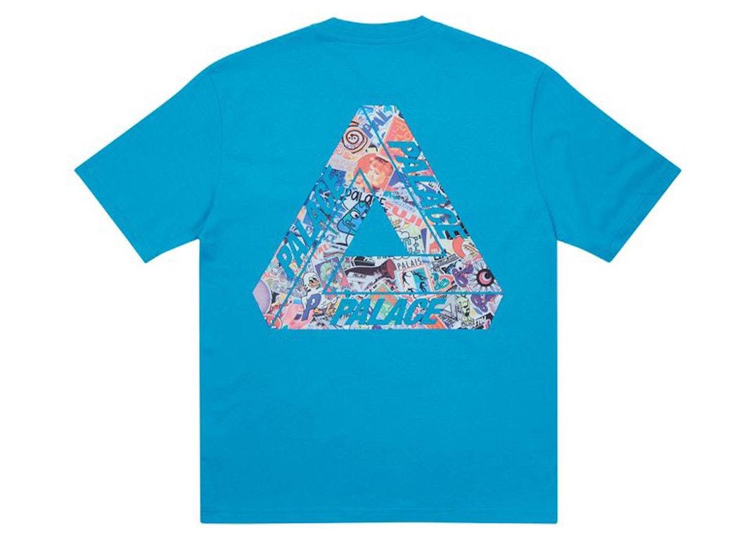 Pre-owned Palace Tri-sticker Pack T-shirt Petrol Blue