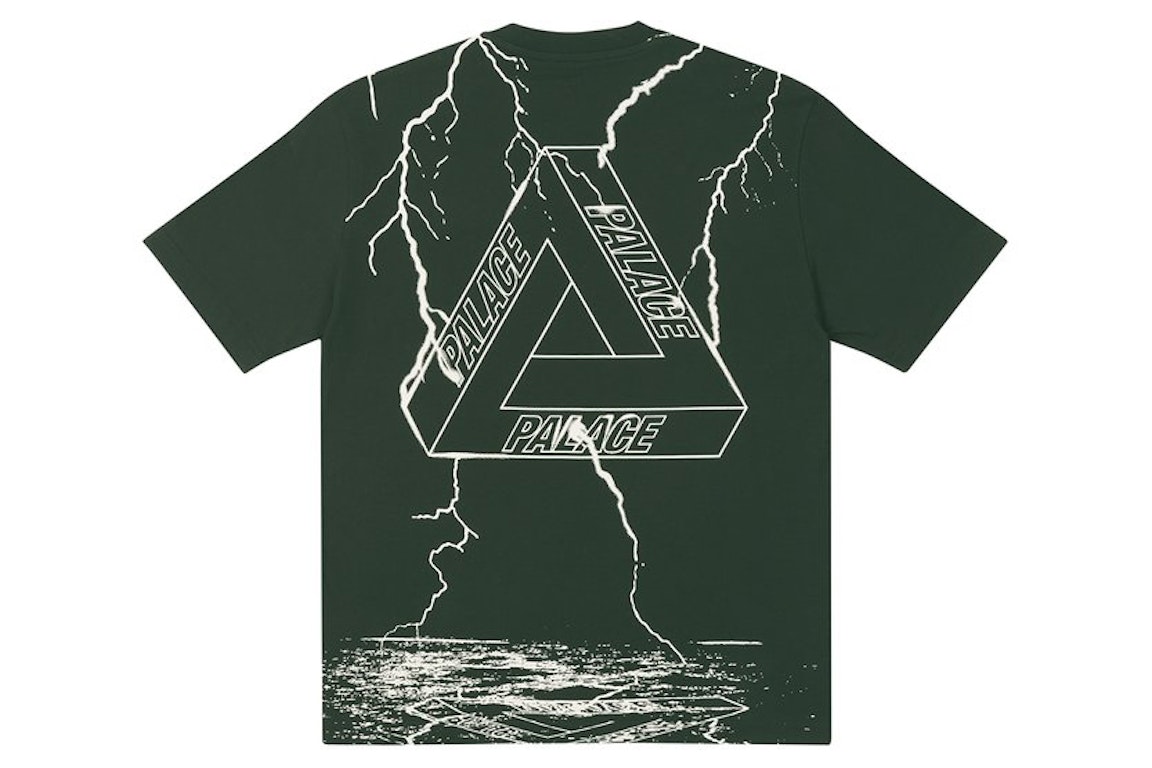 Pre-owned Palace Tri-strike T-shirt Green
