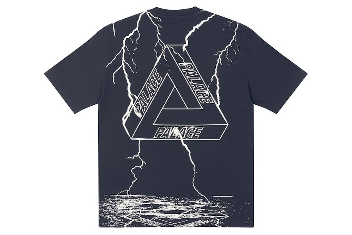 Pre-owned Palace Tri-strike T-shirt Navy