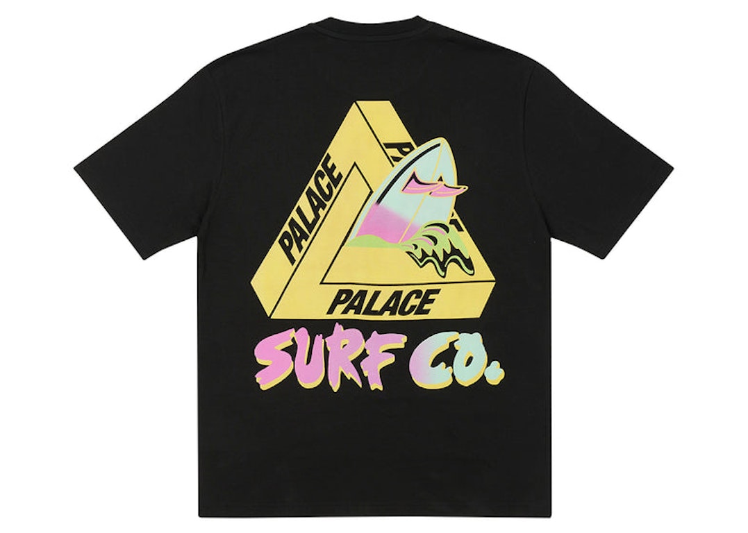 Pre-owned Palace Tri-surf Co T-shirt Black