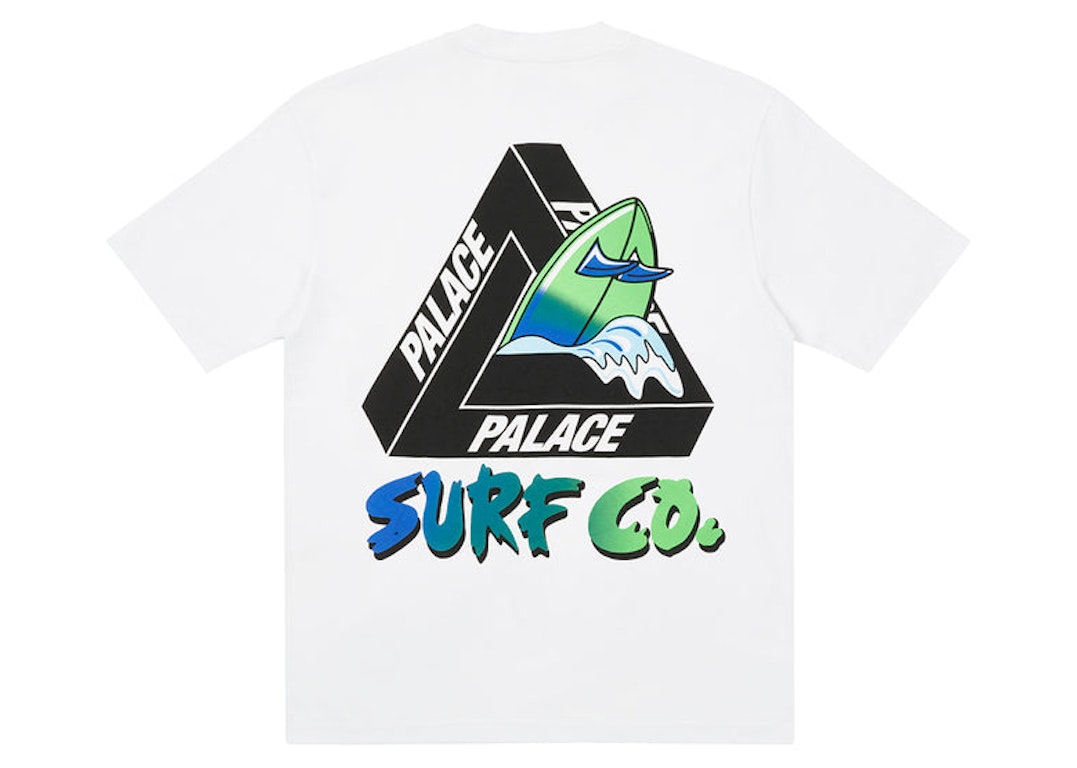 Pre-owned Palace Tri-surf Co T-shirt White