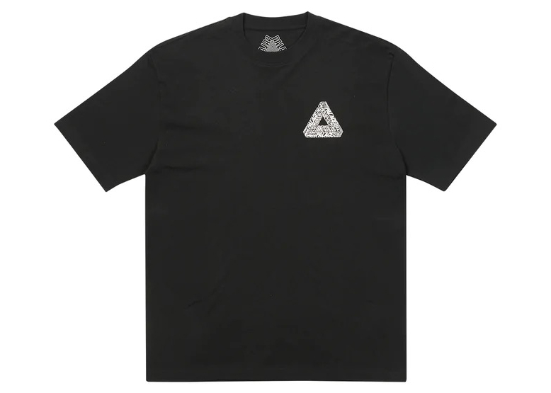 Palace Tri-Text T-Shirt Black Men's - FW22 - GB