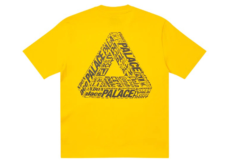 Palace Tri-Text T-Shirt Yellow