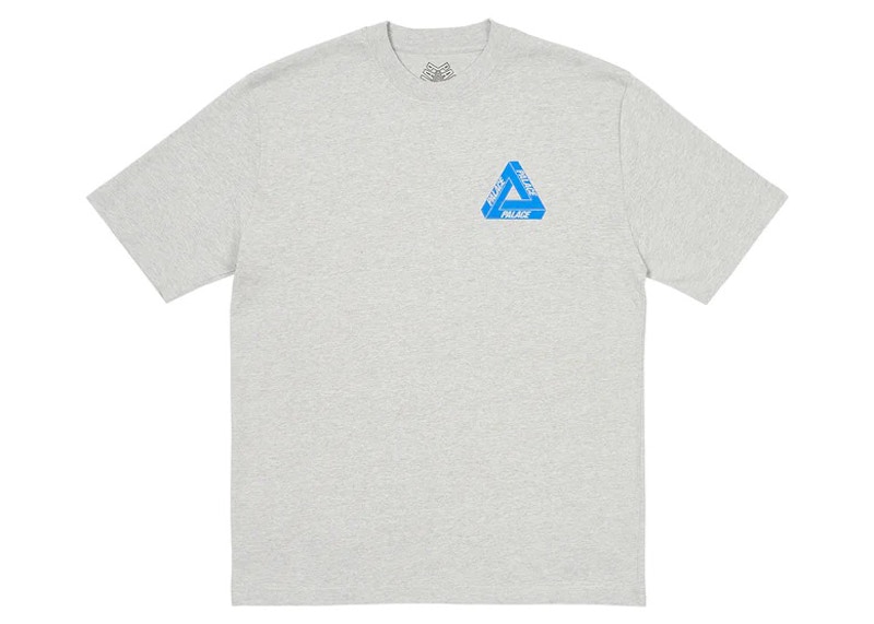 Palace Tri-Twister T-Shirt Grey Marl Men's - SS23 - US