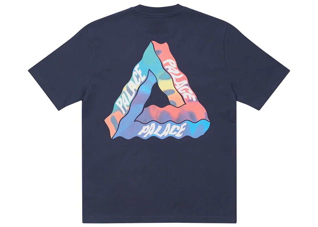 Pre-owned Palace Tri-visions T-shirt Navy
