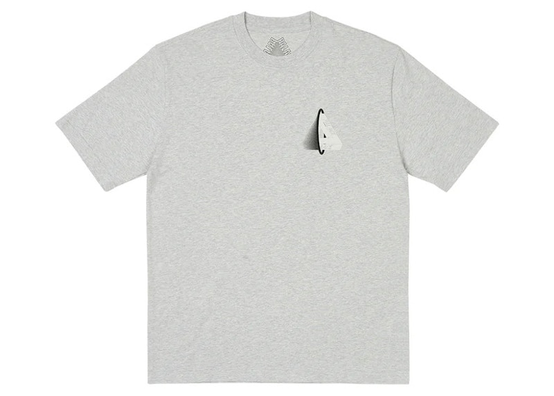 Palace Tri-Void T-Shirt Grey Marl Men's - FW23 - GB