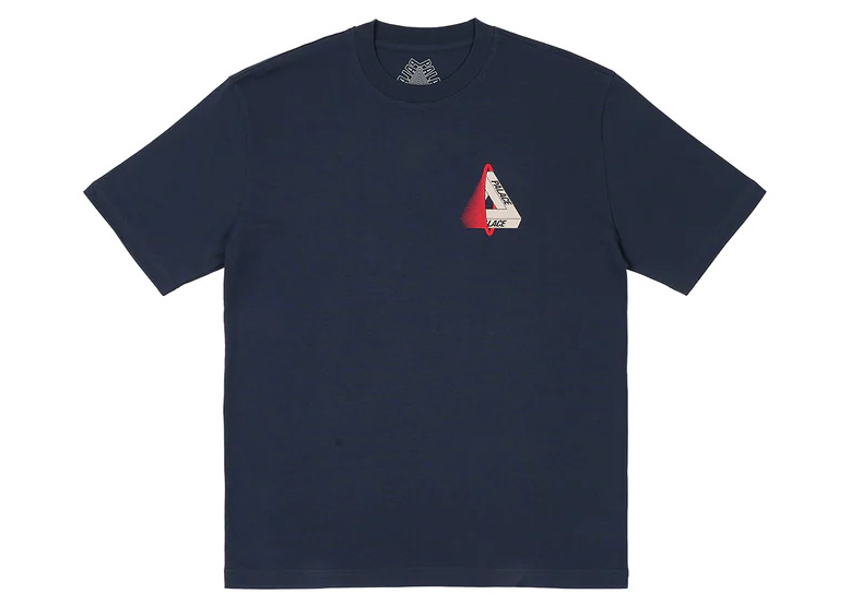 Palace Tri-Void T-Shirt Navy Men's - FW23 - US