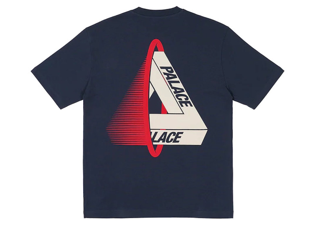 Pre-owned Palace Tri-void T-shirt Navy