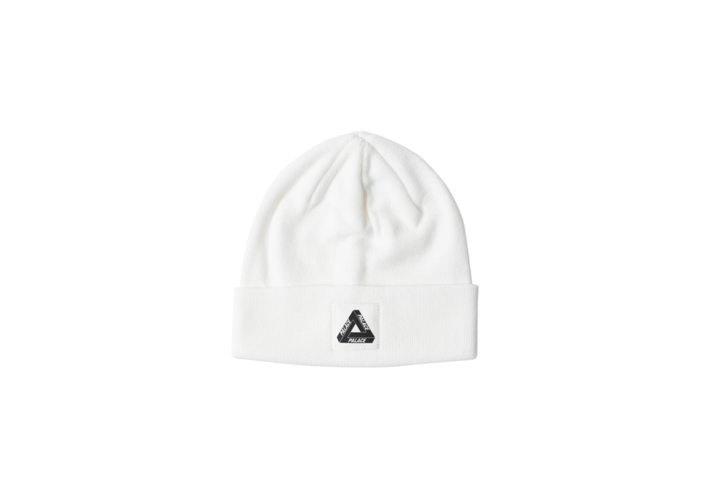 Palace Triferg Patch Beanie White Men's - FW18 - US