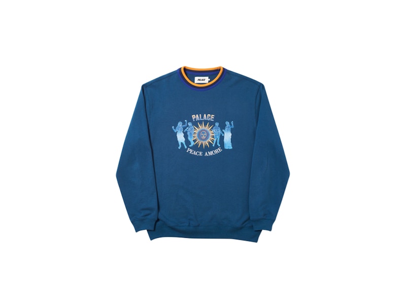 Palace Tripper Rib Crew Blue