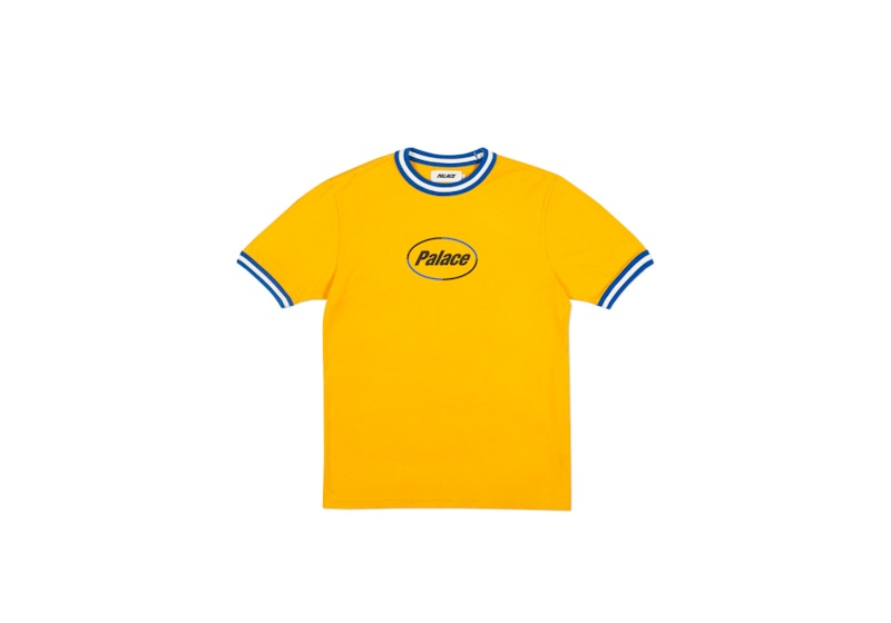 Palace Tripper Rib T-Shirt Yellow