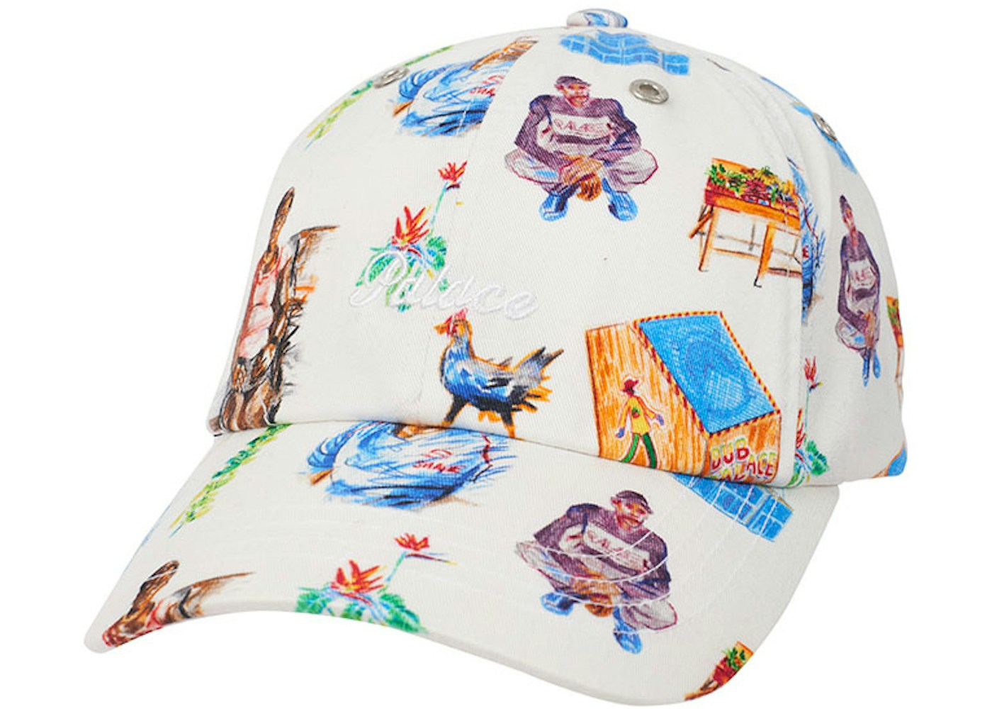 Palace Trolley 6-Panel Hat Multi - SS21