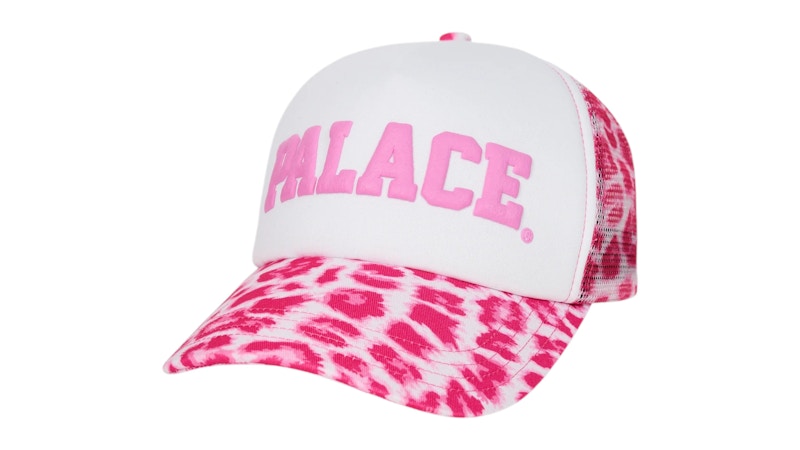 Palace Trucker Cap Leopard Pink