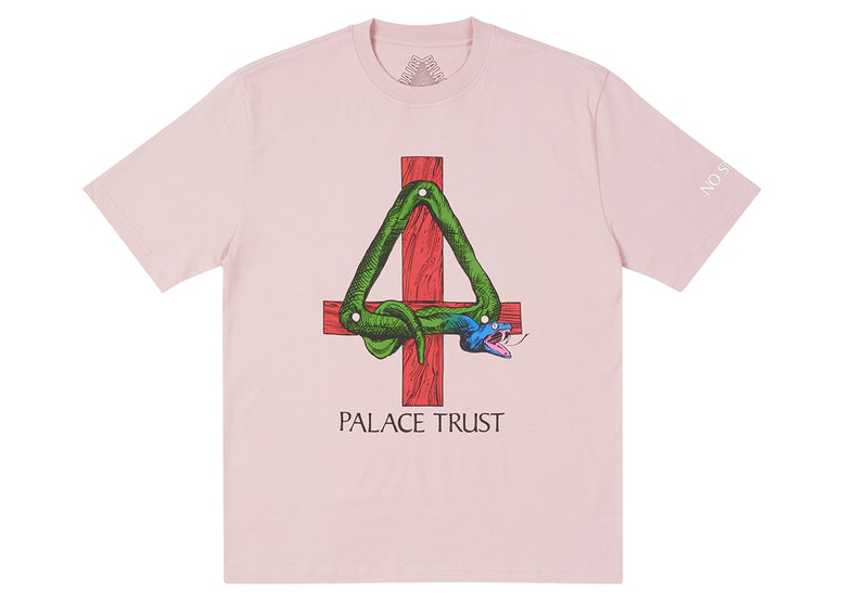 Palace Trust Palace T-shirt Light Pink Men's - FW21 - US